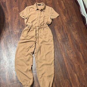 Alice + Olivia Camel Jumpsuit